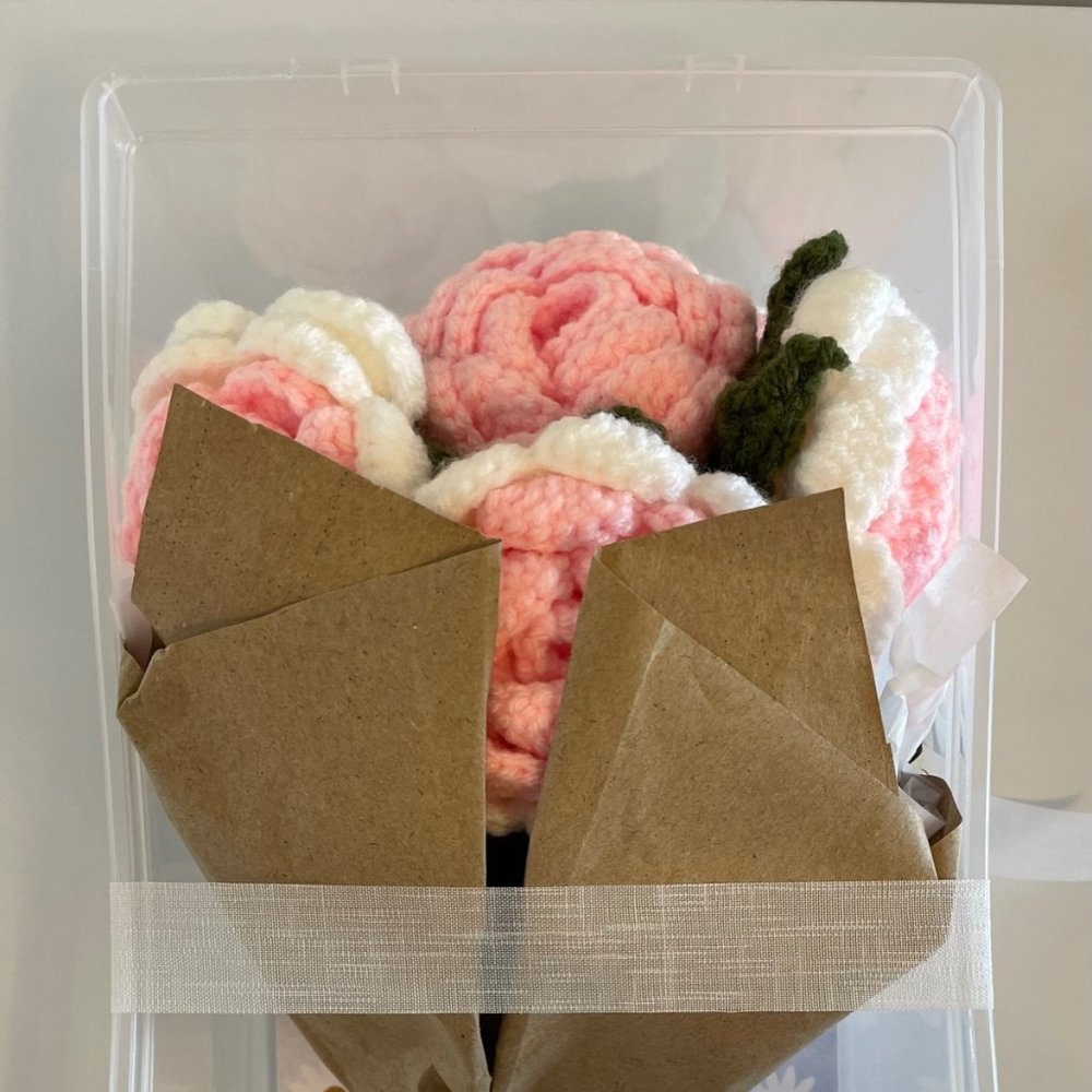 Handmade Crochet Bouquet (Roses) - Picture 2 of 13